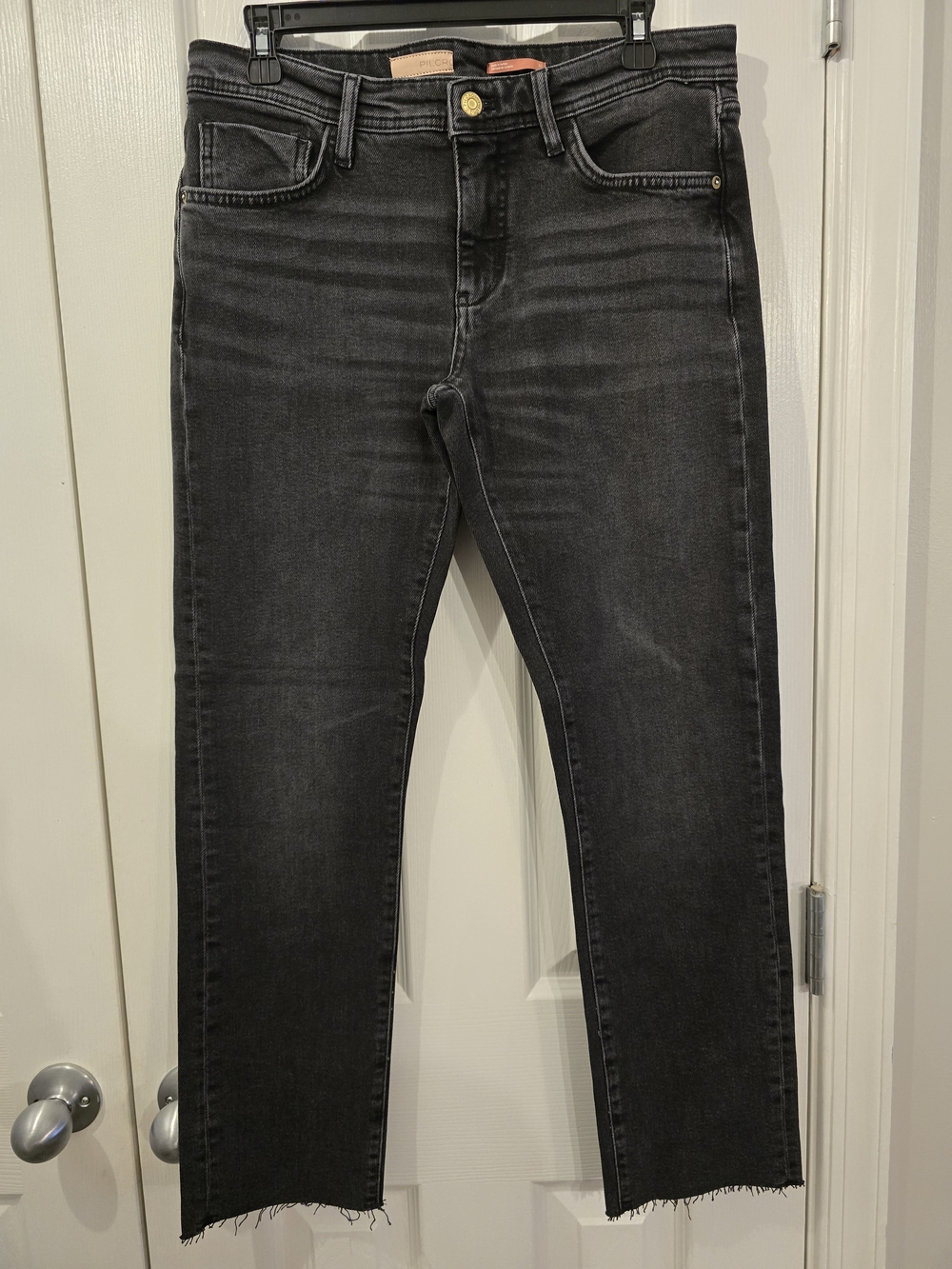 NWT Pilcro Black/Grey Denim Jeans w/Raw Hem - 30